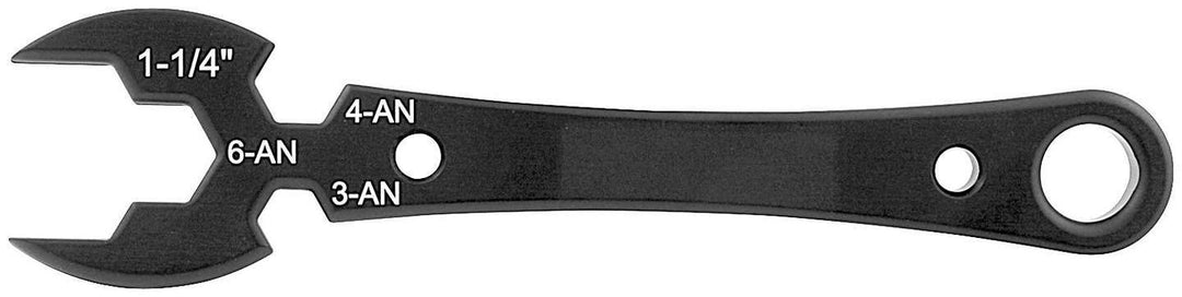 Allstar Nitrous Wrench 3 AN, 4 AN, 6 AN and 1-1/4" Aluminum Black Anodized ALL11151