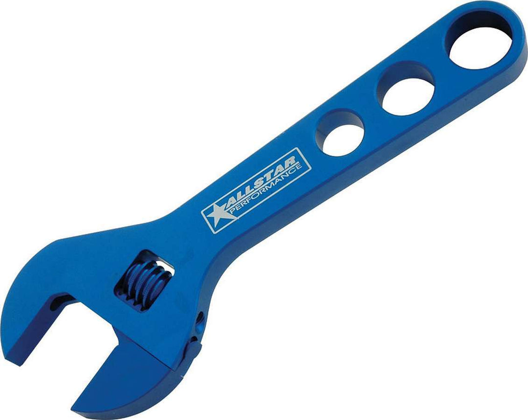 Allstar Adjustable AN Wrench Single End Up to 20 AN 10" Aluminum Blue Anodized ALL11153