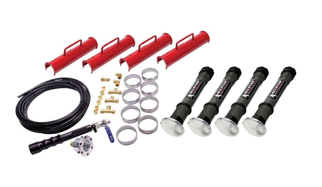 Allstar Air Jack Kit 15.25" Lift 3000 lb Max Dirt Foot Aluminum Kit ALL11301