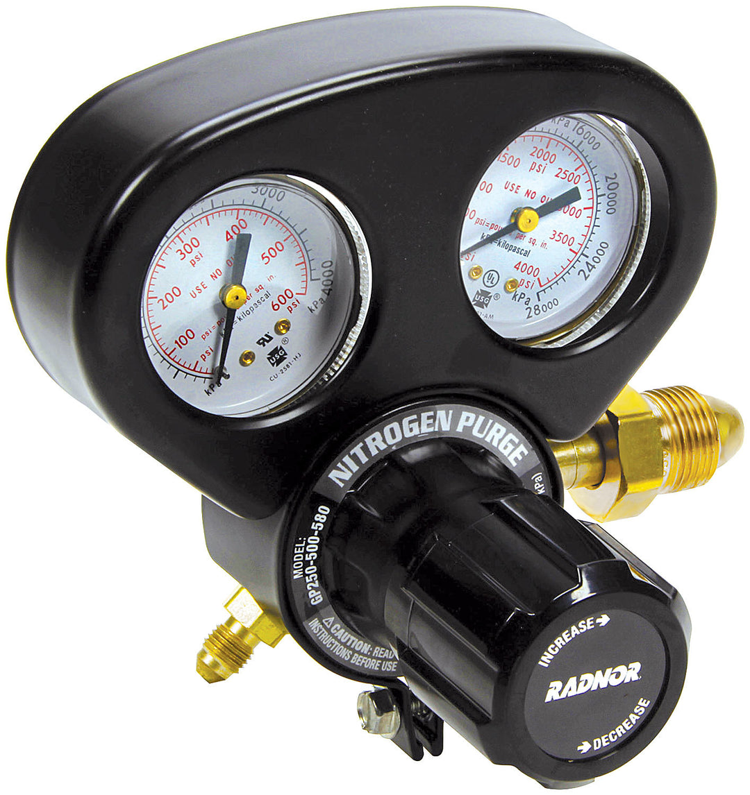 Allstar Air Regulator 10-500 psi Dual Gauge Brass Natural Allstar Air Jacks ALL11310