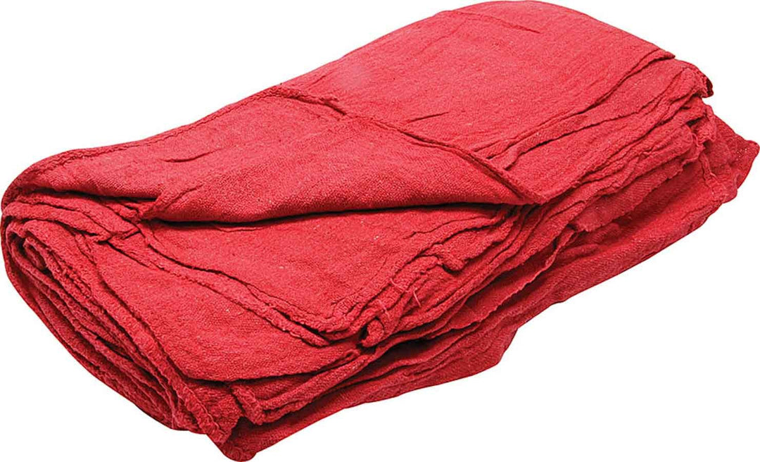 Allstar Shop Towels 12 x 14" Cloth Red Set of 25 ALL12010