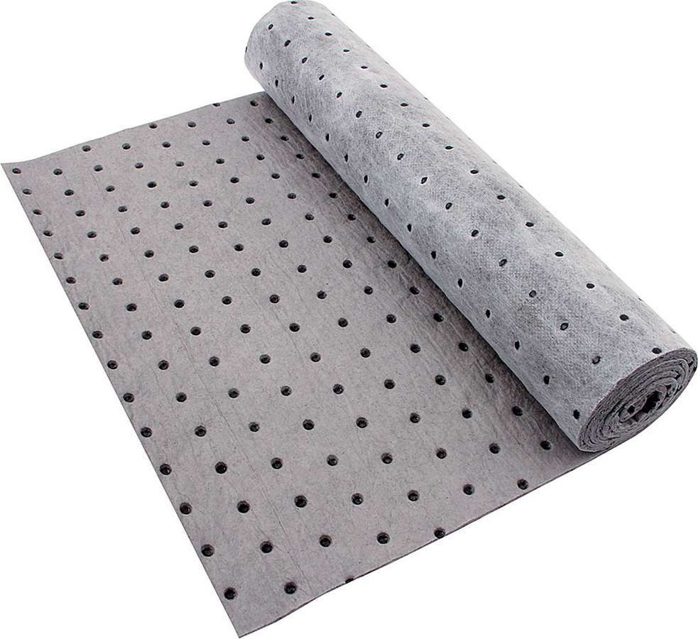 Allstar Absorbent Pad 15 x 60" Perforated Roll Polypropylene Gray Oil ALL12031