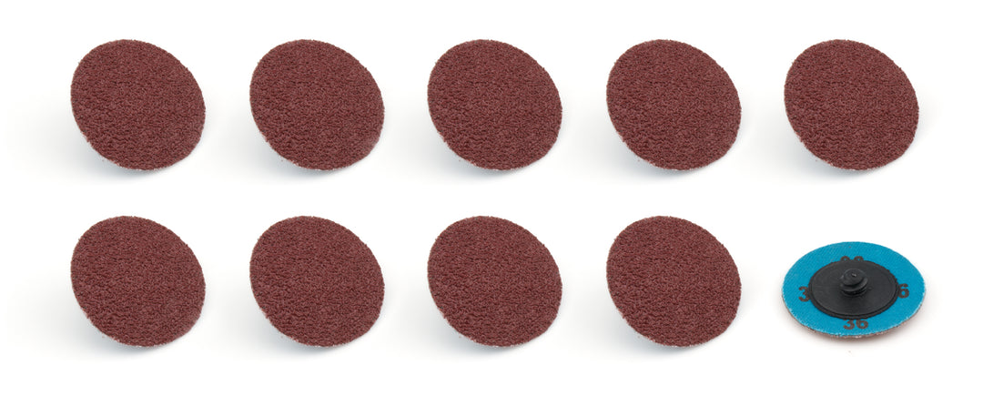 Allstar Sanding Disc Twist-Lock 2 in OD 25000 RPM 36 Grit Aluminum Oxide Set of 10 ALL12104