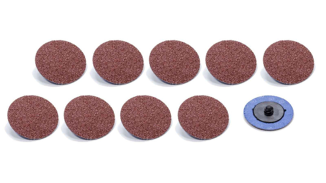 Allstar Sanding Disc Twist-Lock 2" OD 25000 RPM 60 Grit Aluminum Oxide Set of 10 ALL12105