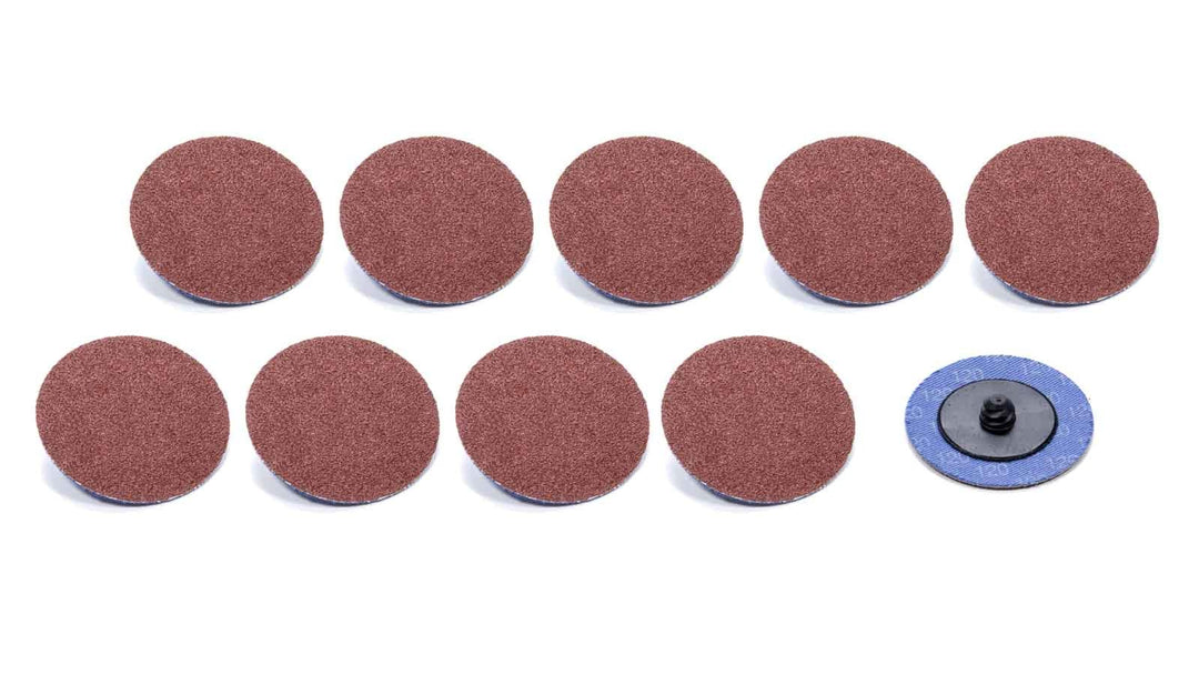 Allstar Sanding Disc Twist-Lock 2" OD 25000 RPM 120 Grit Aluminum Oxide Set of 10 ALL12107