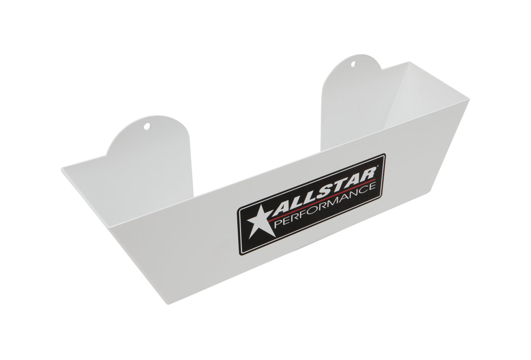 Allstar Wheel Cover Holder Wall Mount 3.5" Deep 15" Wheel Covers Aluminum White Powdercoat ALL12205