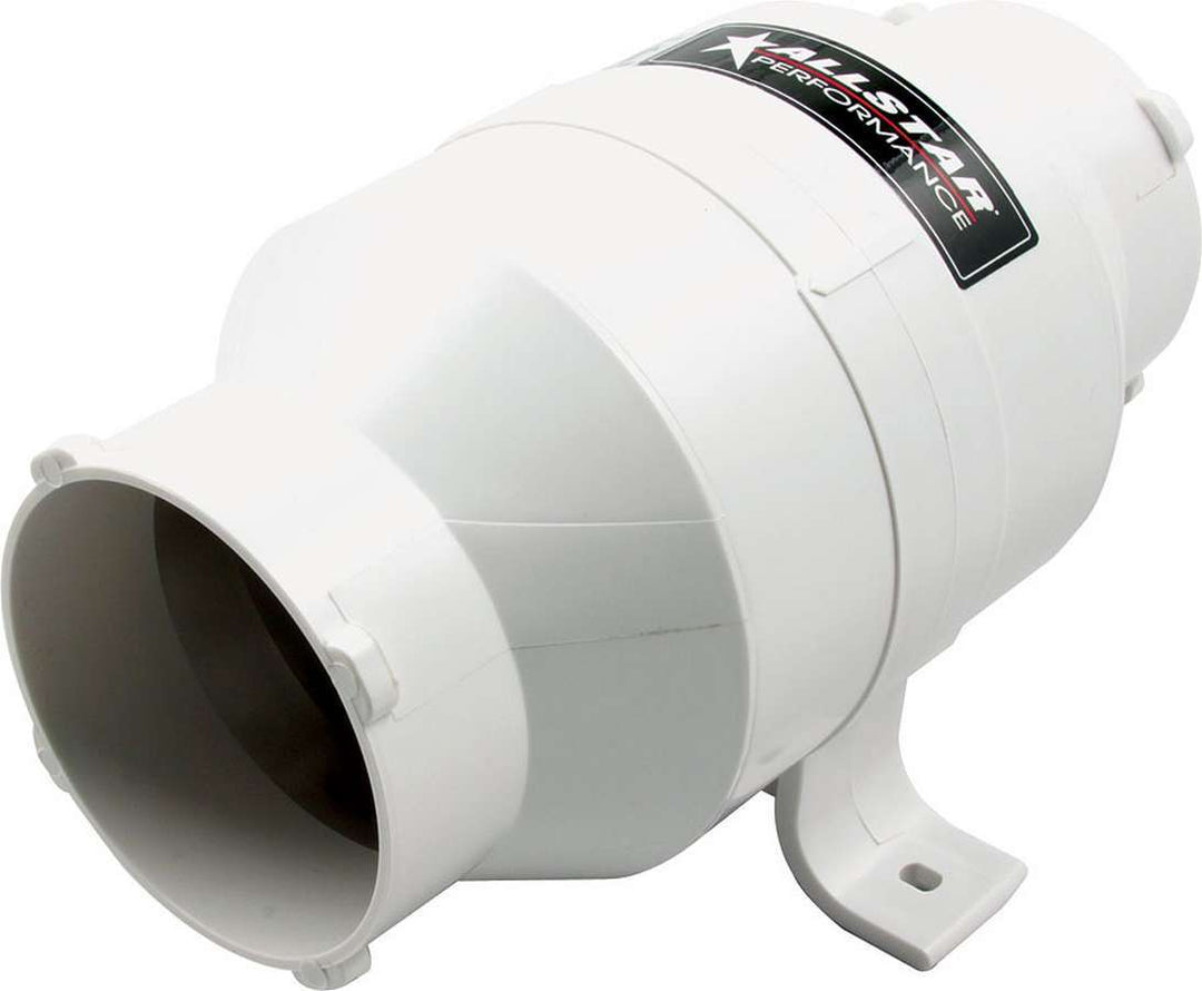 Allstar Duct Blower Heavy Duty In-Line 3" OD 8" 170 CFM Plastic White ALL13008