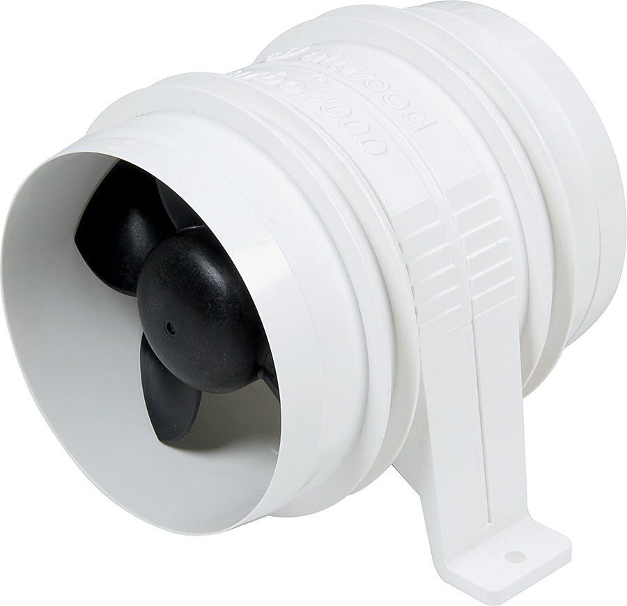 Allstar Duct Blower Heavy Duty In-Line 4" OD 6" 240 CFM Plastic White ALL13009
