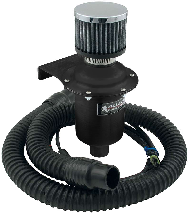 Allstar Helmet Air System Remote Mount 4 ft Helmet Hose 12-16V 90 CFM Black Kit ALL13022