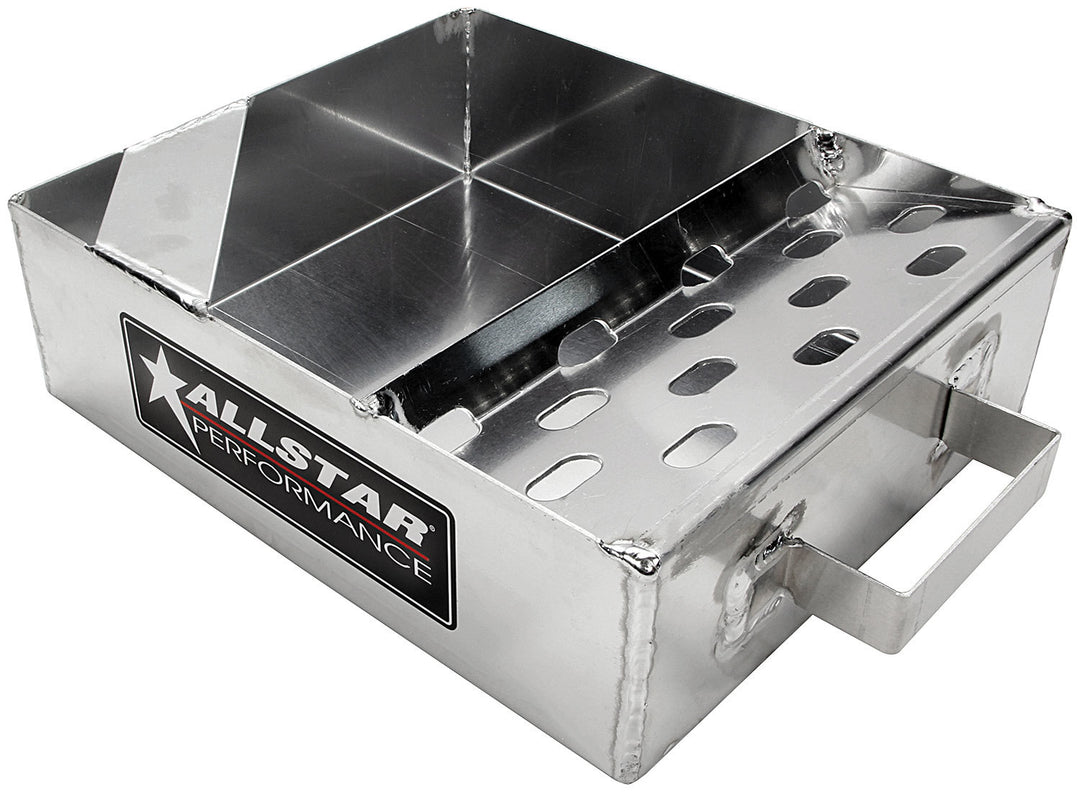 Allstar Drain Pan 12" 10.25" Wide 3.75" Deep Aluminum Natural Quick Change ALL14166