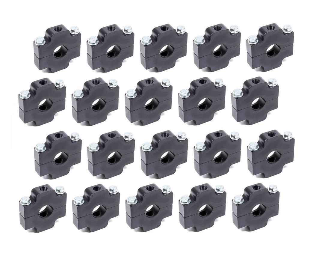 Allstar Ballast Bracket Clamp-On Exposed 5/16" Fasteners Aluminum Black Anodized Set of 20 ALL14192-20