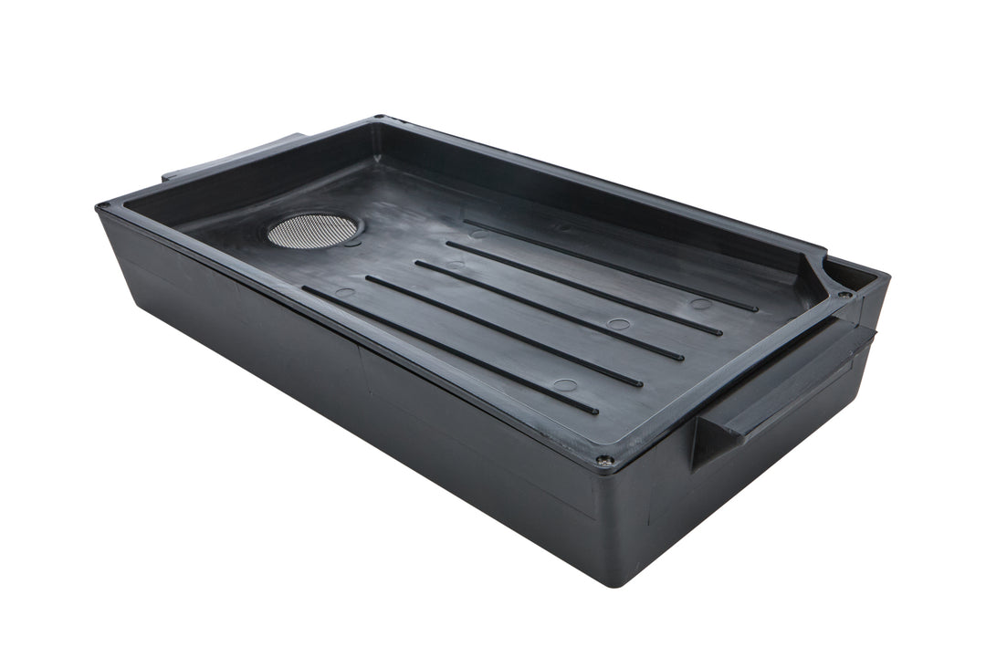 Allstar Drain Pan Quick Change 4 qt 14 x 8" Rectangle 2.5" Deep Stainless Catch Screen ALL14356
