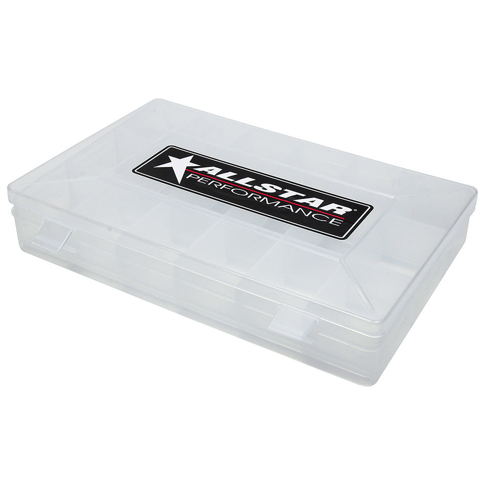 Allstar Universal Storage Case 11 x 7 x 1.75" 18 Compartment Plastic Clear ALL14361
