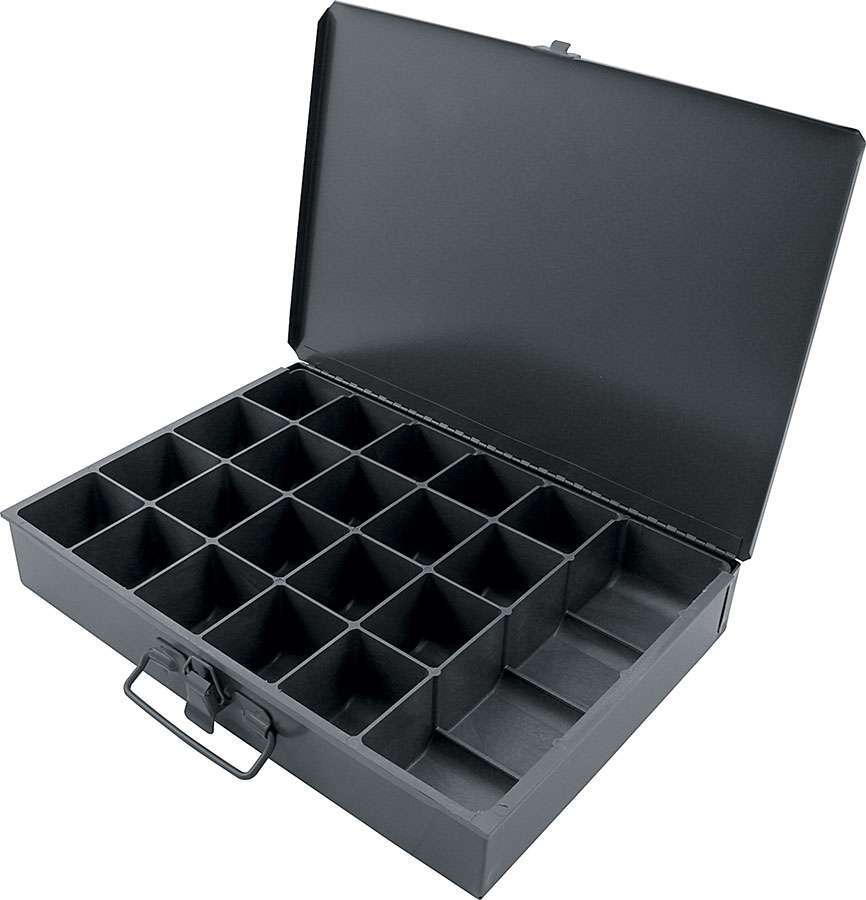 Allstar Universal Storage Case 9.5 x 13.5 x 2" 21 Compartment Steel Gray Paint ALL14365