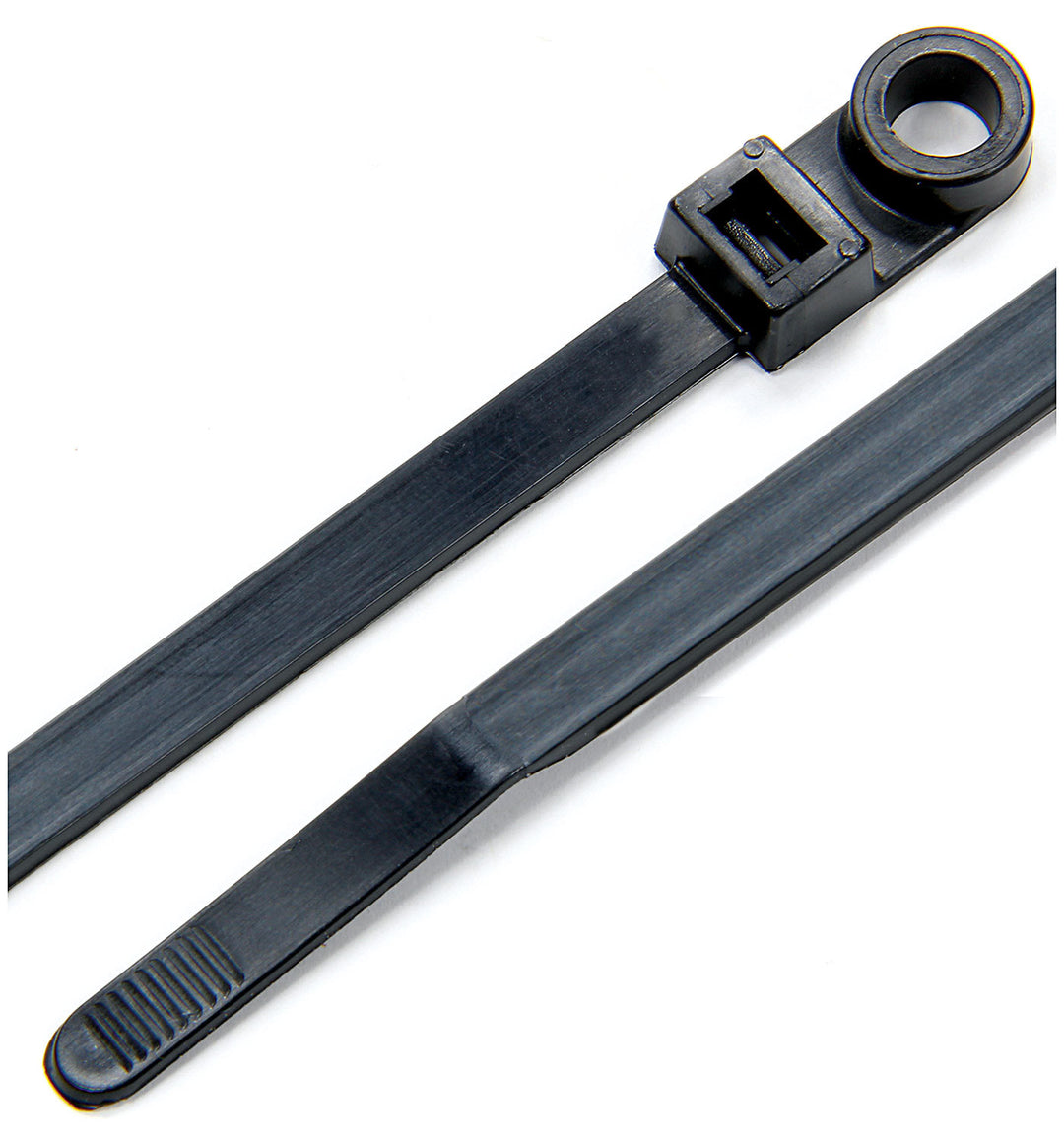Allstar Cable Ties Zip Ties 8" Number 10 Mounting Hole Nylon Black Set of 25 ALL14390