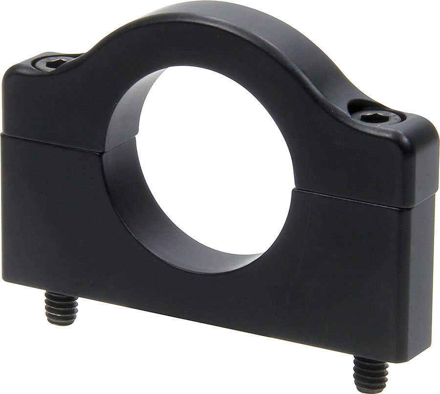 Allstar Roll Bar Accessory Clamp Flat Bottom 2.50" Bolt Spacing 1.500" ID 2-Piece Aluminum Black ALL14455