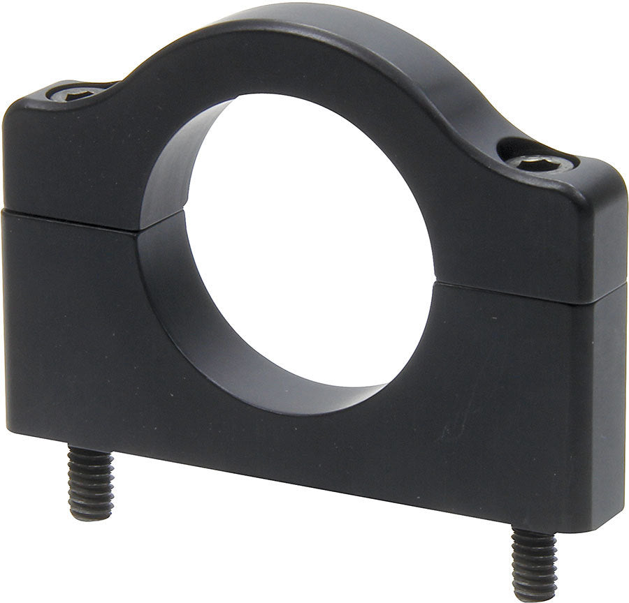 Allstar Roll Bar Accessory Clamp Flat Bottom 2.50" Bolt Spacing 1.625" ID 2-Piece Aluminum Black ALL14457
