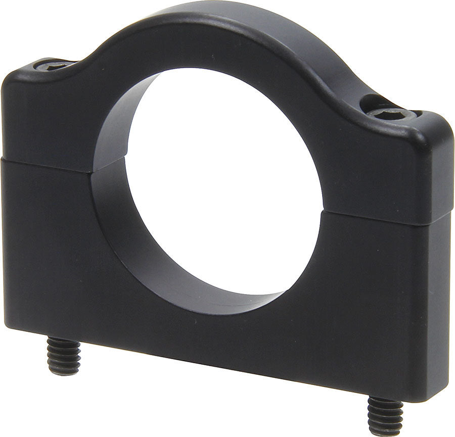 Allstar Roll Bar Accessory Clamp Flat Bottom 2.50" Bolt Spacing 1.750" ID 2-Piece Aluminum Black ALL14459