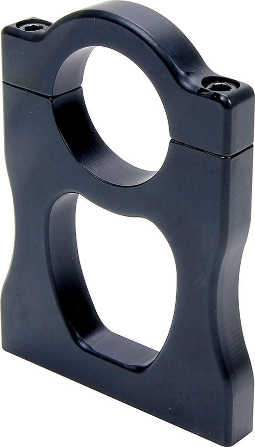 Allstar Accessory Bracket Flat Bottom 2.50" Bolt Spacing 1.525" ID 2-Piece Aluminum Black ALL14475