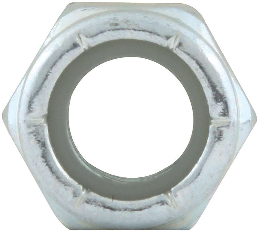 Allstar Nut Locking 3/8"-16 Thread Hex Head Nylon Insert Steel Zinc Oxide Set of 10 ALL16012-10