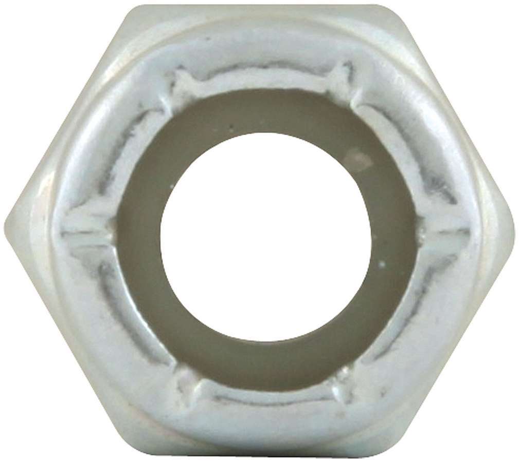Allstar Nut Locking Thin 1/4"-20 Thread Hex Head Nylon Insert Steel Zinc Oxide Set of 10 ALL16020-10