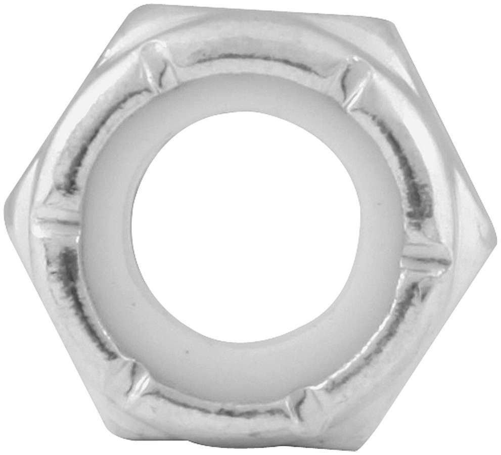 Allstar Nut Locking Thin 5/16"-18 Thread Hex Head Nylon Insert Steel Zinc Oxide Set of 10 ALL16021-10