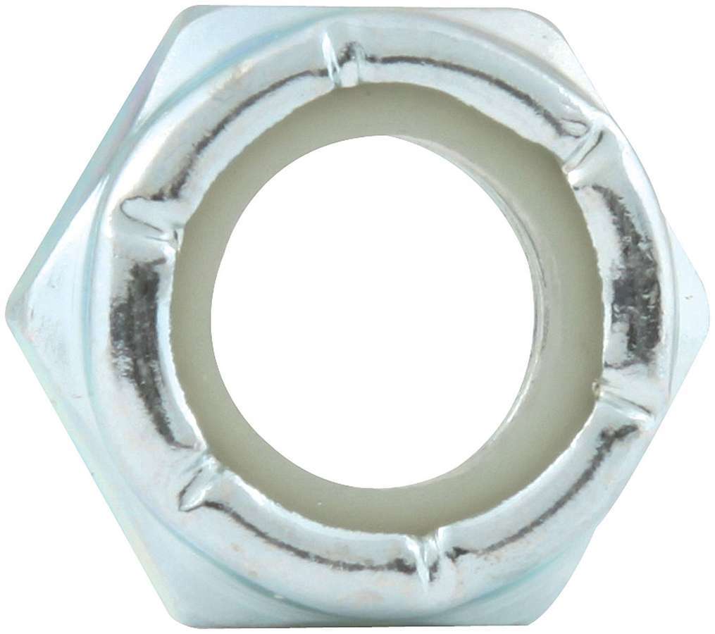 Allstar Nut Locking Thin 1/2"-13 Thread Hex Head Nylon Insert Steel Zinc Oxide Set of 10 ALL16024-10