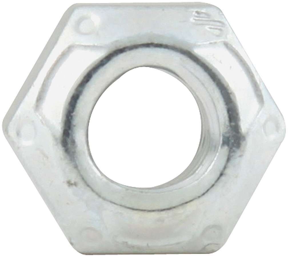 Allstar Nut Locking 1/4"-20 Thread Hex Head Mechanical Steel Zinc Oxide Set of 10 ALL16030-10
