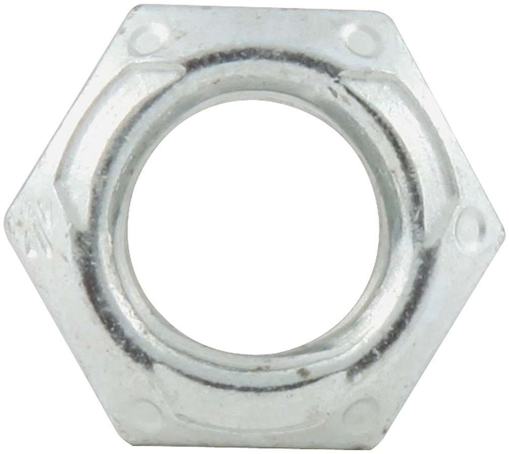 Allstar Nut Locking 3/8"-16 Thread Hex Head Mechanical Steel Zinc Oxide Set of 10 ALL16032-10