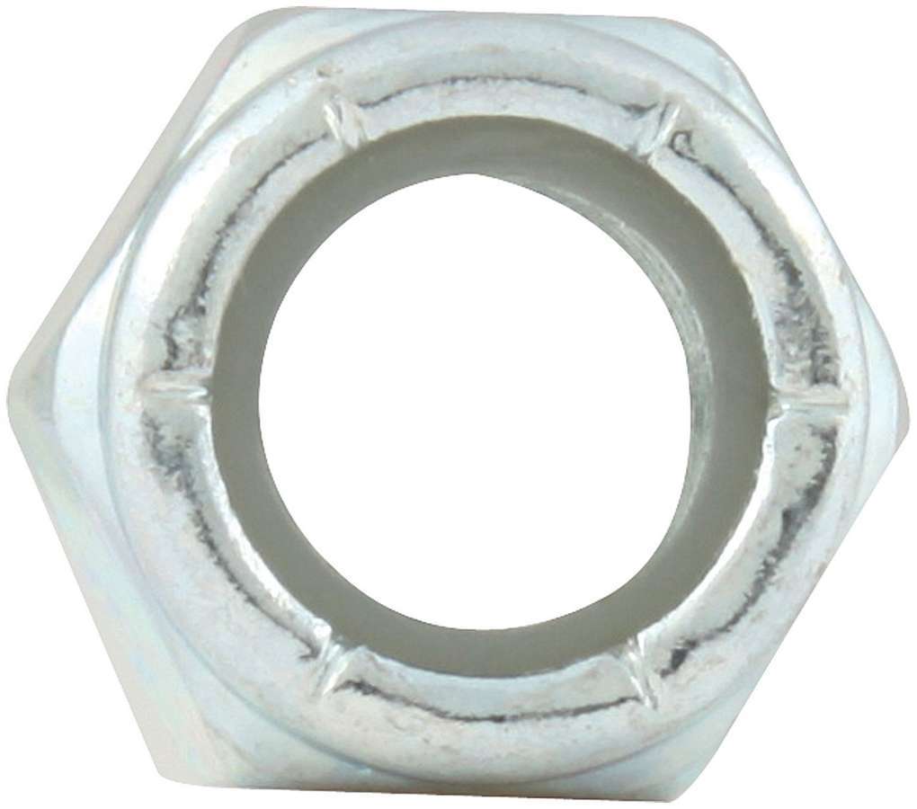 Allstar Nut Locking 3/8"-24 Thread Hex Head Nylon Insert Steel Zinc Oxide Set of 10 ALL16062-10