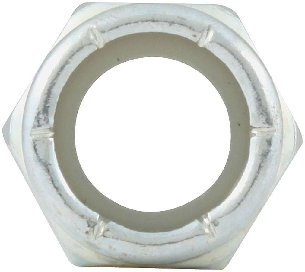 Allstar Nut Locking 7/16"-20 Thread Hex Head Nylon Insert Steel Zinc Oxide Set of 10 ALL16063-10