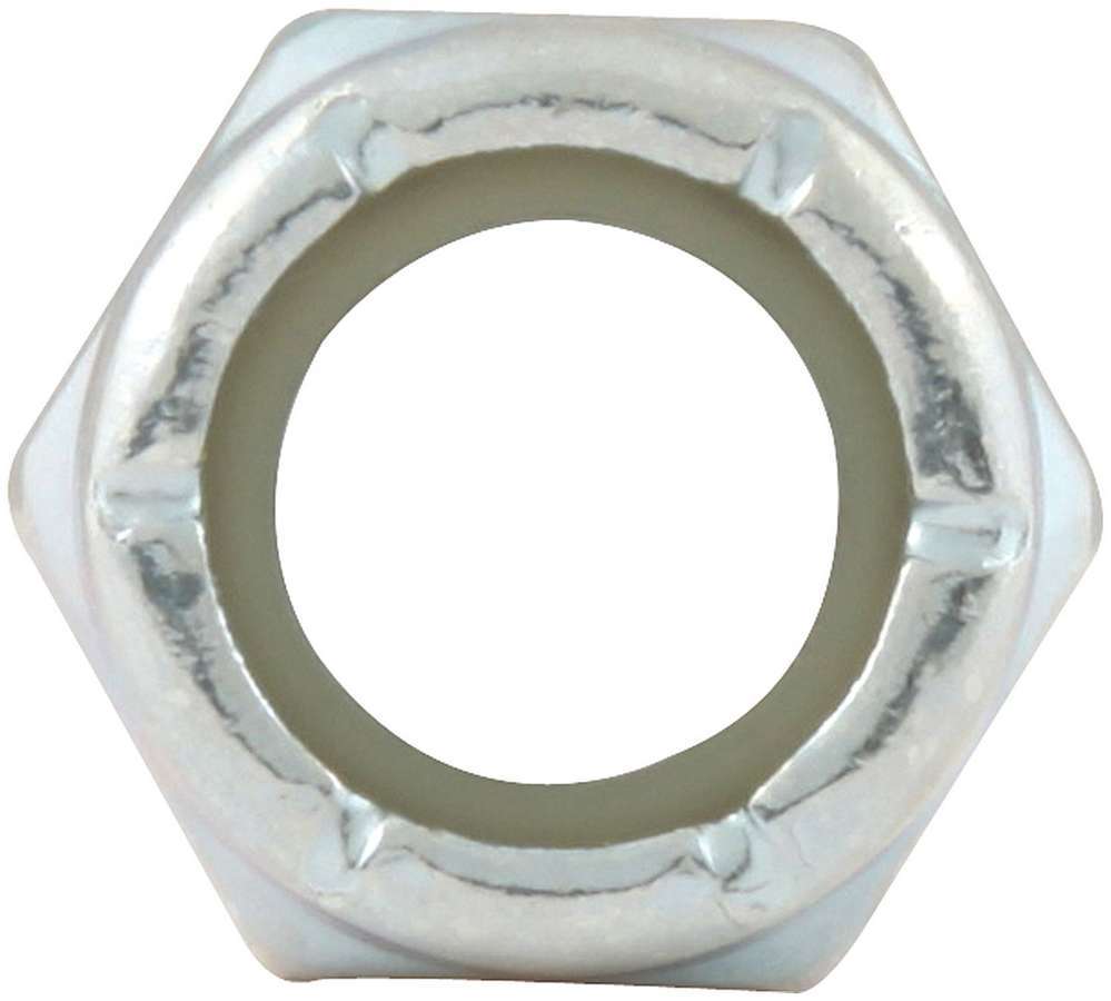 Allstar Nut Locking Thin 3/8"-24 Thread Hex Head Nylon Insert Steel Zinc Oxide Set of 10 ALL16072-10