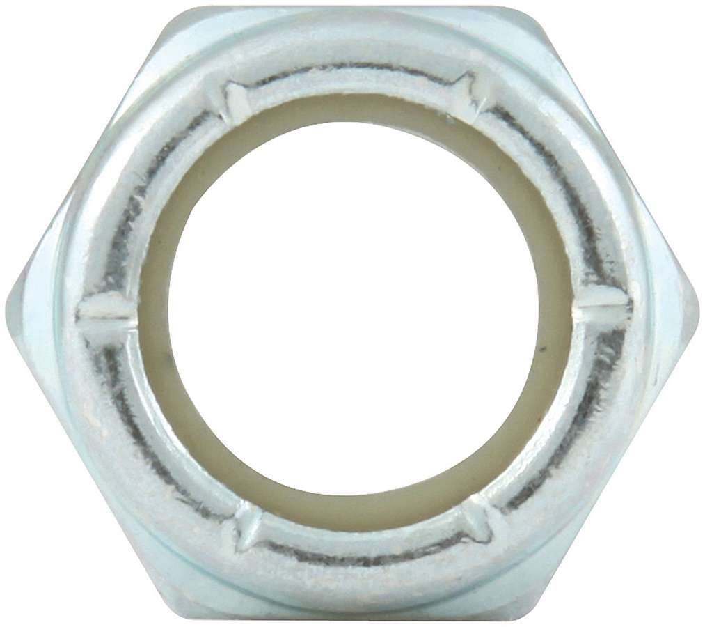 Allstar Nut Locking Thin 1/2"-20 Thread Hex Head Nylon Insert Steel Zinc Oxide Set of 10 ALL16074-10