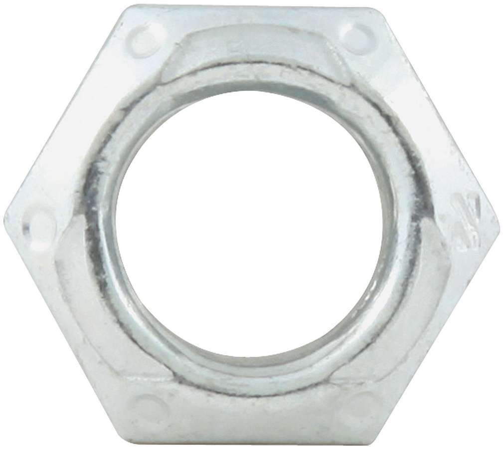 Allstar Nut Locking 3/8"-24 Thread Hex Head Mechanical Steel Zinc Oxide Set of 10 ALL16082-10