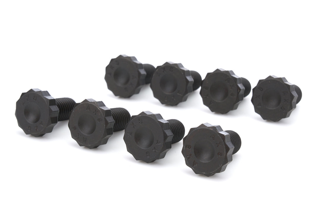 Allstar Flywheel Bolt Kit 11 mm x 1.5 Thread 0.880" 12 Point Head Steel Black Oxide Set of 8 ALL16177