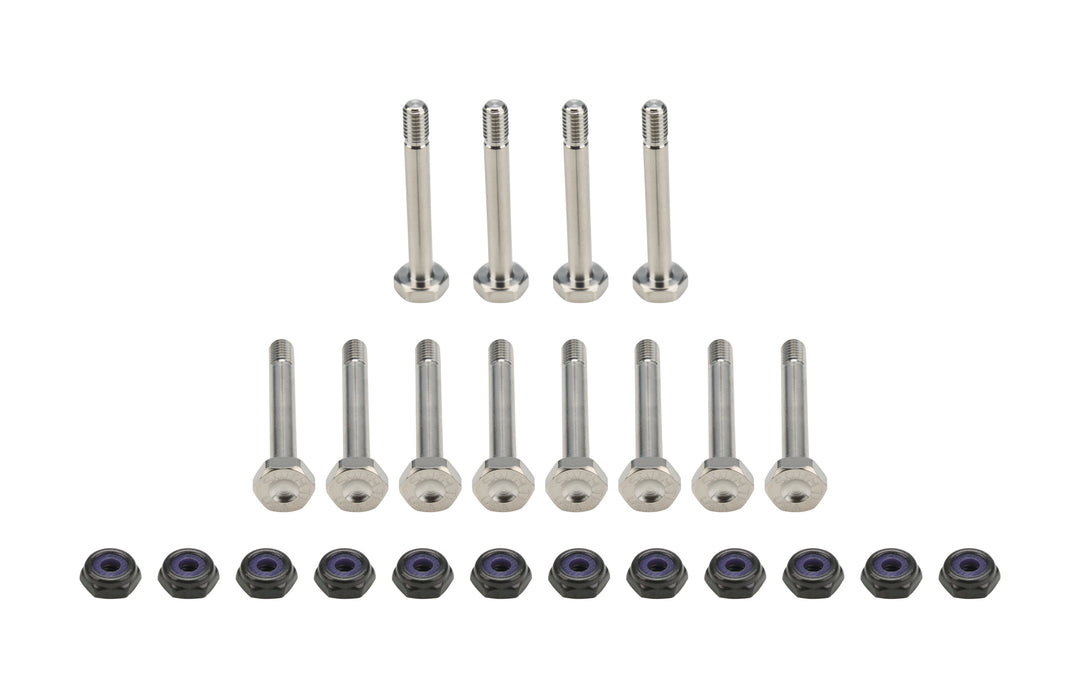 Allstar Nerf Bar / Bumper Fastener 10-32 Thread 1.5" Nuts Titanium Natural Sprint Car Set of 12 ALL17016