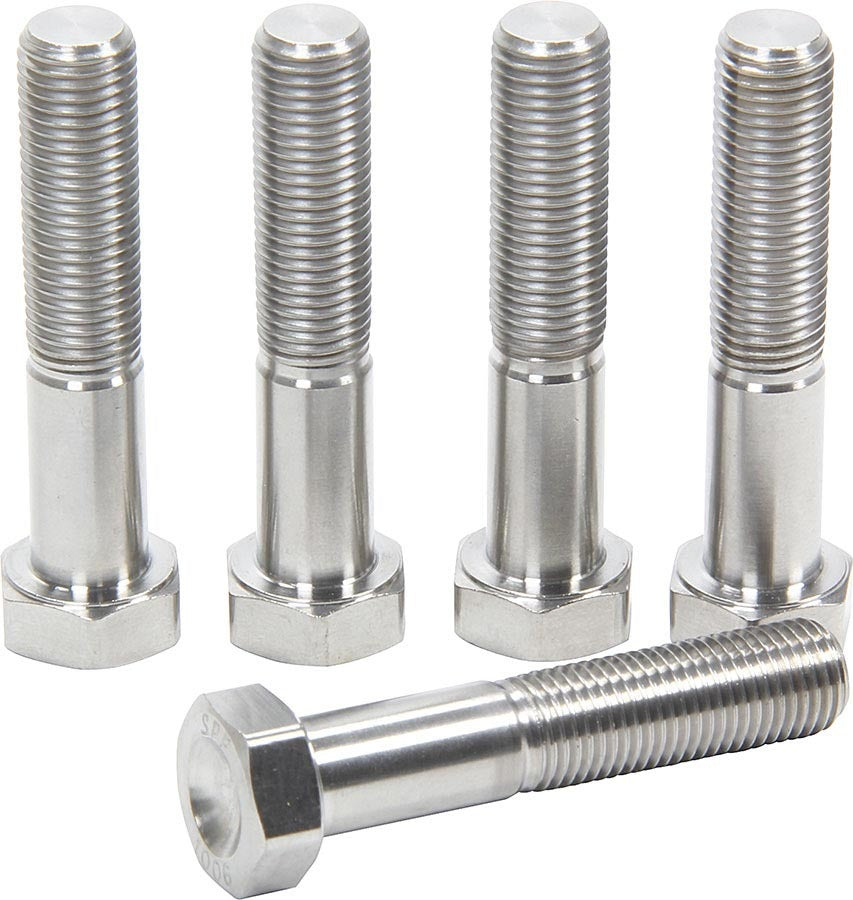 Allstar Pinch Bolt 3/8"-24 Thread 1.875" Hex Head Titanium Pitman / Torsion Arms Sprint Set of 5 ALL17032