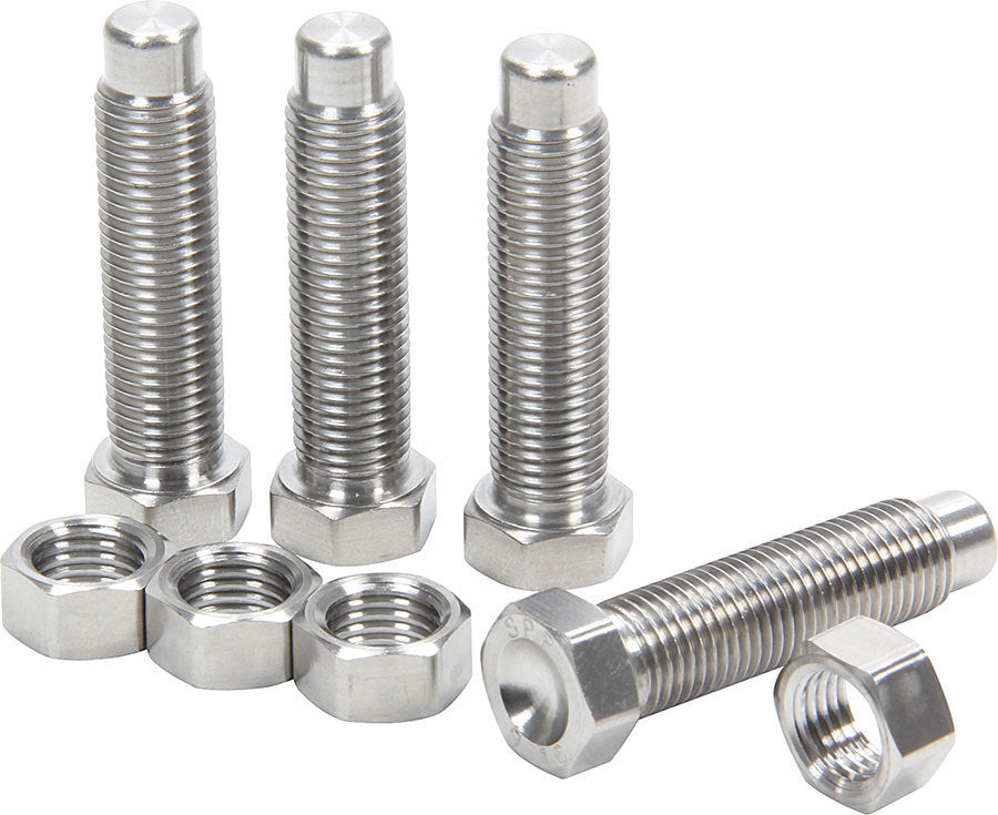 Allstar Torsion Stop Weight Adjuster Bolt 7/16"-20 Thread 1.750" Hex Head Hex Nuts Set of 4 ALL17034
