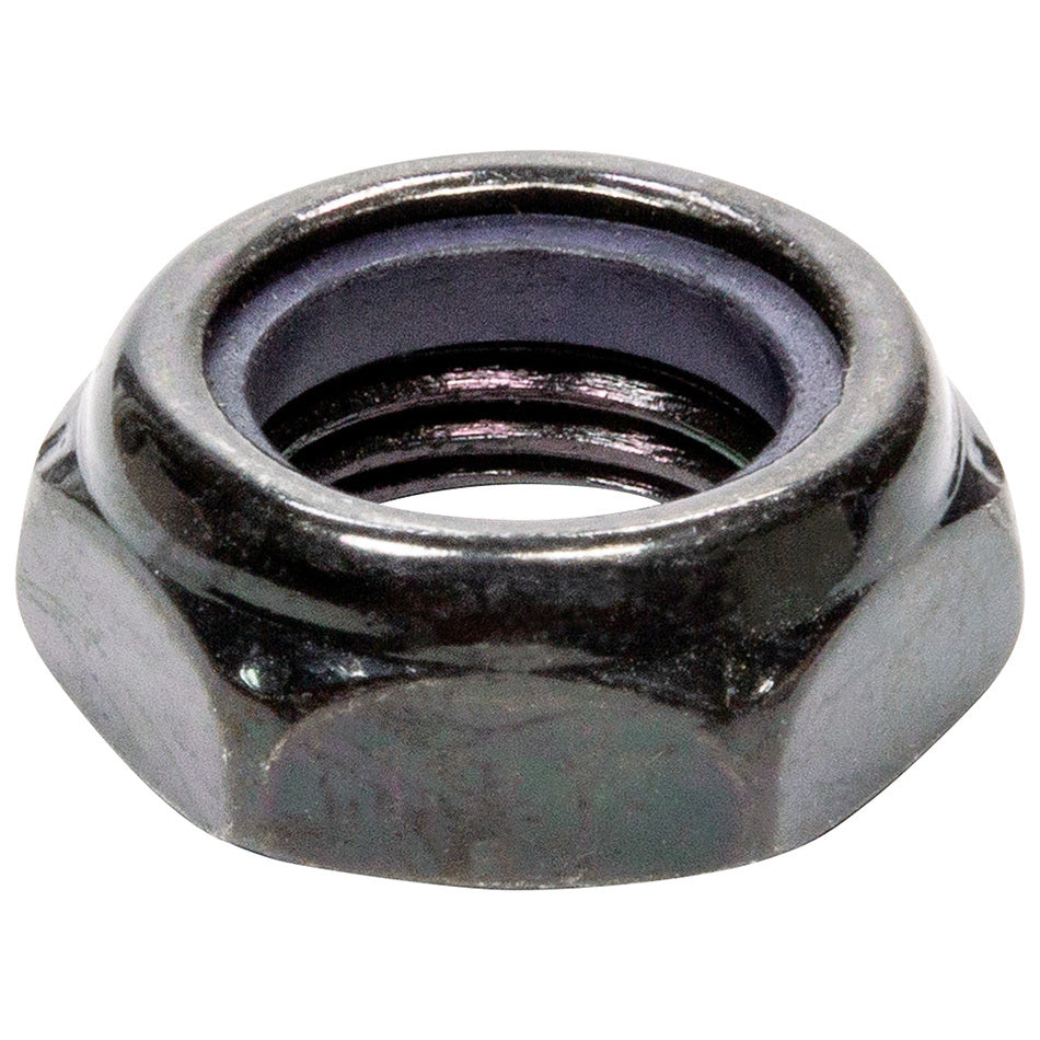 Allstar Nut Locking Half Nut 1/2"-20 Thread Hex Head Nylon Insert Steel Black Oxide Set of 10 ALL17048