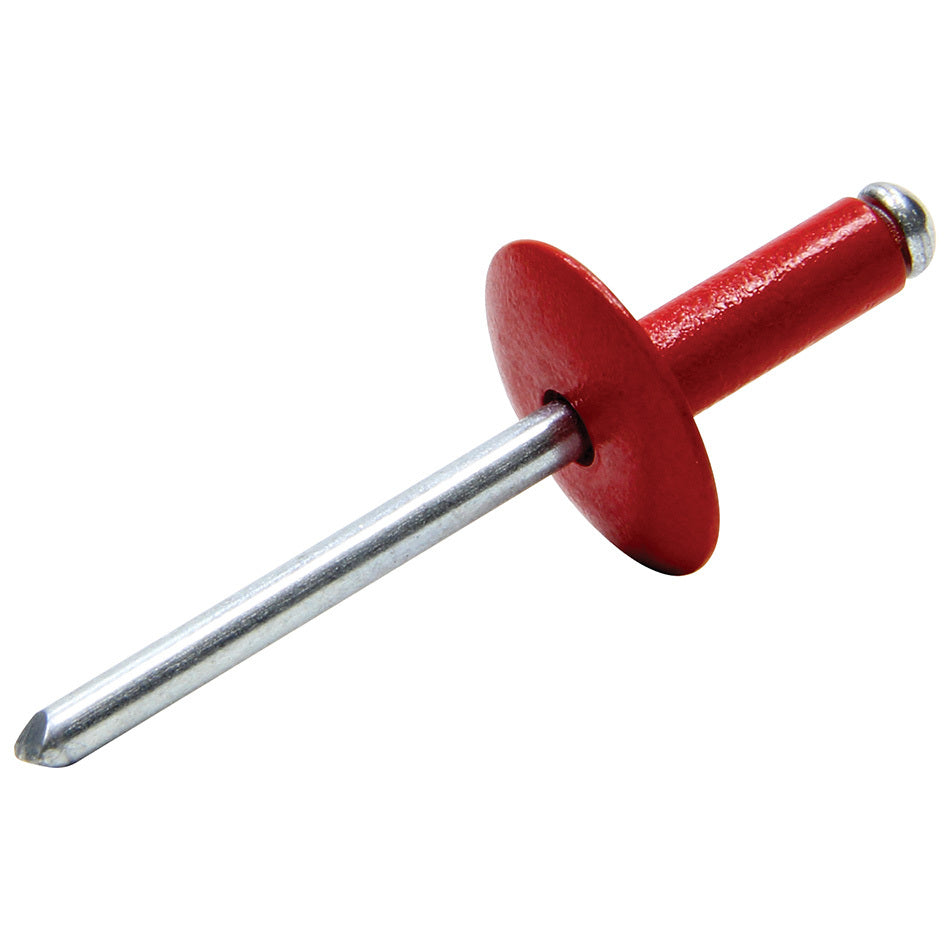 Allstar Rivet 5/8" Head 3/16" Steel Mandrel 1/4 to 3/8" Grip Range Aluminum Red Paint Set of 250 ALL18012