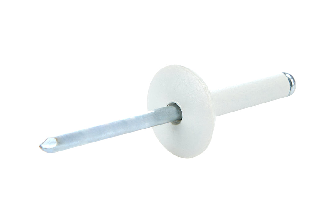 Allstar Rivet 5/8" Head 3/16" Aluminum Mandrel 1/4 to 3/8" Grip Range Aluminum White Set of 250 ALL18051