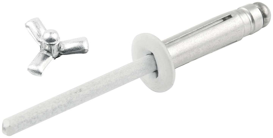 Allstar Rivet Tri-Fold 3/8" Head 3/16" Aluminum Mandrel 1/8-3/8" Grip Range Aluminum Set of 250 ALL18080