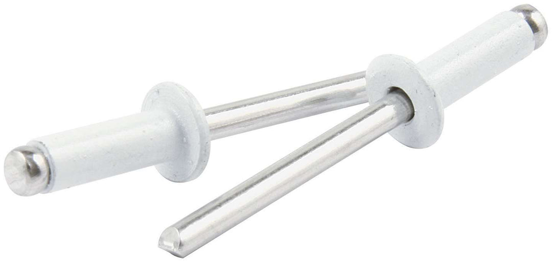 Allstar Rivet 3/8" Head 3/16" Aluminum Mandrel 1/4-3/8" Grip Range Aluminum White Set of 250 ALL18116