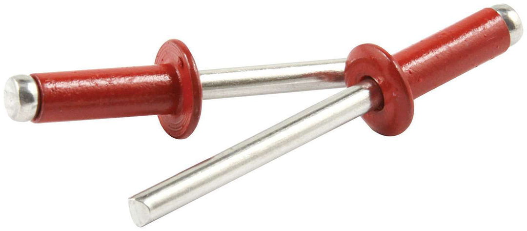Allstar Rivet 3/8" Head 3/16" Aluminum Mandrel 1/4-3/8" Grip Range Aluminum Red Paint Set of 250 ALL18122