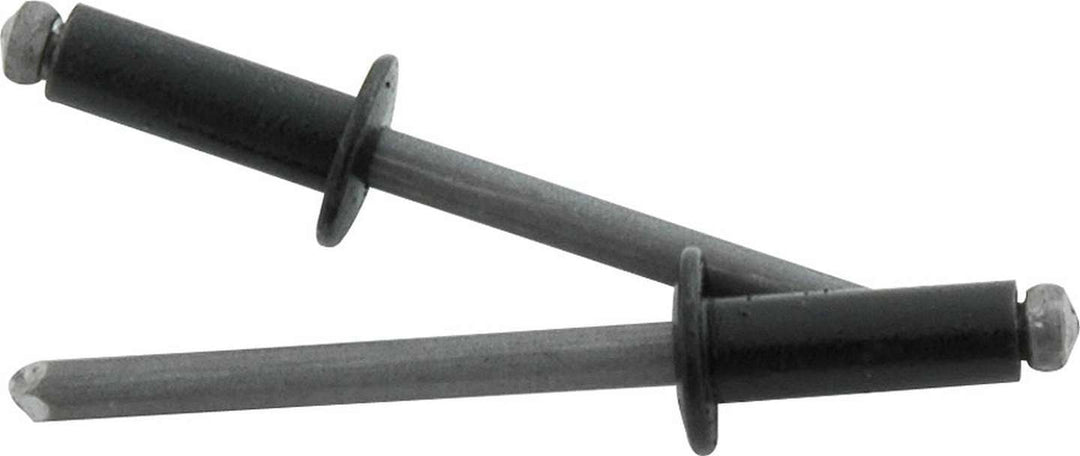 Allstar Rivet 3/8" Head 3/16" Steel Mandrel 1/4-3/8" Grip Range Aluminum Black Paint Set of 250 ALL18126