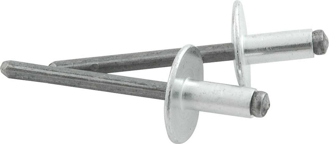 Allstar Rivet 5/8" Head 3/16" Steel Mandrel 1/8-1/4" Grip Range Aluminum Natural Set of 250 ALL18141