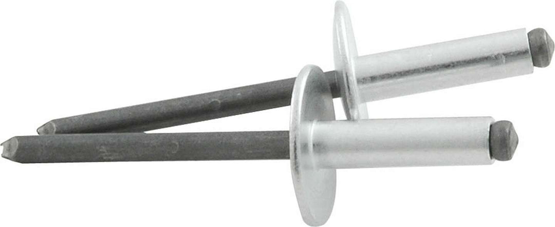 Allstar Rivet 5/8" Head 3/16" Steel Mandrel 3/8-1/2" Grip Range Aluminum Natural Set of 250 ALL18147