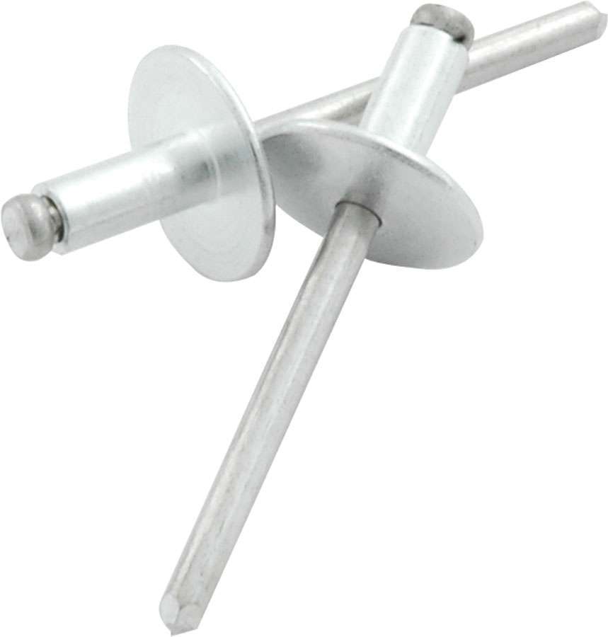 Allstar Rivet 5/8" Head 3/16" Aluminum Mandrel 1/8-1/4" Grip Range Aluminum Natural Set of 250 ALL18149