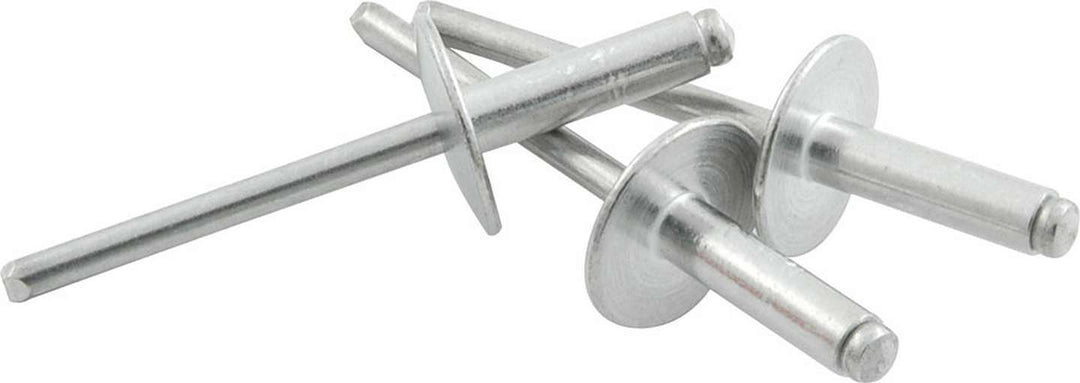 Allstar Rivet 5/8" Head 3/16" Aluminum Mandrel 3/8-1/2" Grip Range Aluminum Natural Set of 250 ALL18153