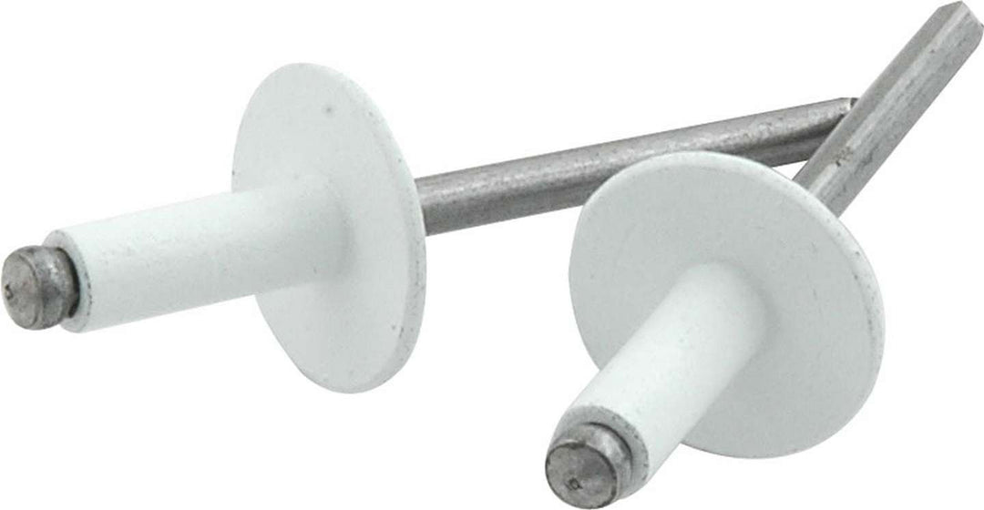 Allstar Rivet 5/8" Head 3/16" Steel Mandrel 1/4-3/8" Grip Range Aluminum White Paint Set of 250 ALL18156